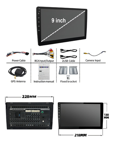 Multimidia Essgoo AR9001 9 Pol/ Android, Car Play E Android Auto Jr8