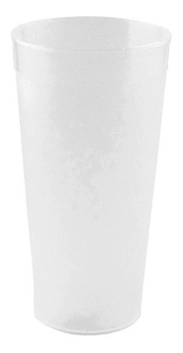 Eco Vaso Gulliber Natural Plástico Reutilizable 350cc X 50u