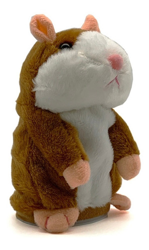 Imagem 2 de 5 de Hamster Rato Falante Brinquedo Pelúcia