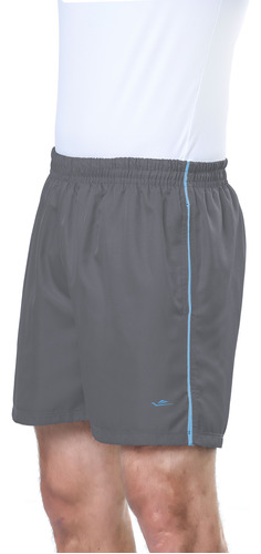 Shorts Elite Plus Size Masculino 31466 - Grafite E Azul