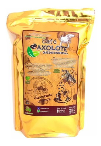 Café Con Ganoderma  1 Bolsa Con 500 Gr 