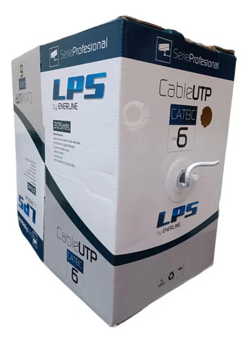 Cable Utp Categoría 6 Interior 100% Cobre