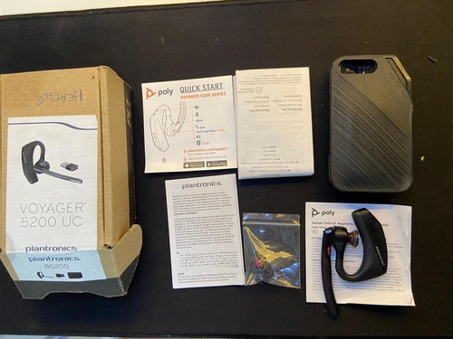 Plantronics Voyager 5200 Uc Fone De Ouvidosem Fio Bluetooth Preto (Usado)