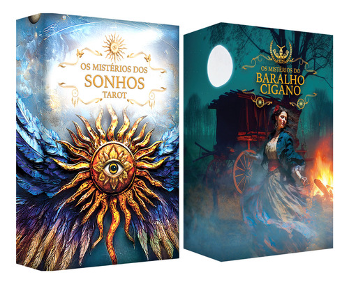 Kit 2 Tarot Baralho Cigano E Tarô Dos Sonhos Plastificados