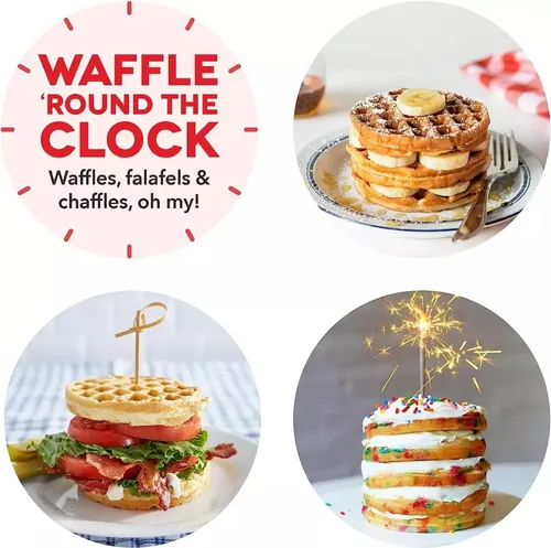 Mini Waflera Repostería Eléctrica Redonda Wafles 350w