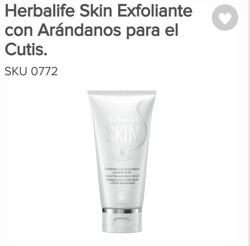 Imagen 1 de 2 de Exfoliante Con Arándanos Skin Herbalife