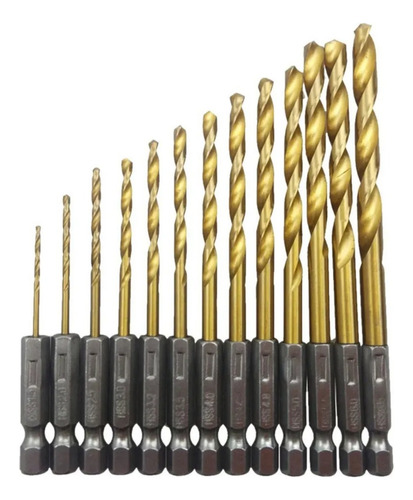 Conjunto De Brocas De Aço De Alta Velocidade Com Eixo Hexago