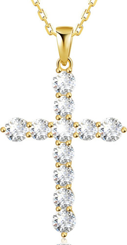 Jowaia Collares De Cruz De Plata De Ley 925 Para Mujer, Coll