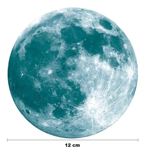 Adesivo Da Lua Adesiva Fluorescente Parede Quarto Muito Fofa