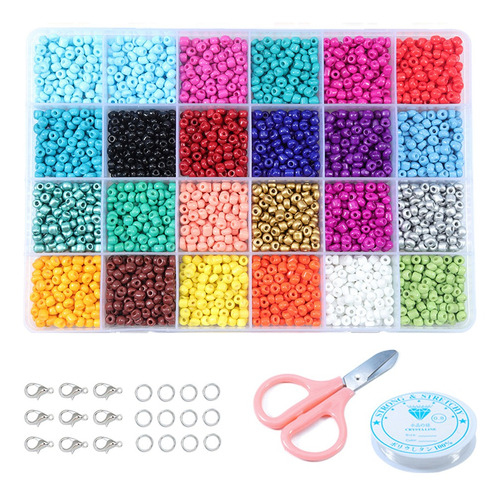14523 Piezas De Abalorios Redondos De Vidrio, Kit Surtido De