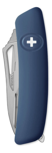 Navaja Swiza Allmatt Single Hand Sh04 R 12 Funciones Color Azul Marino