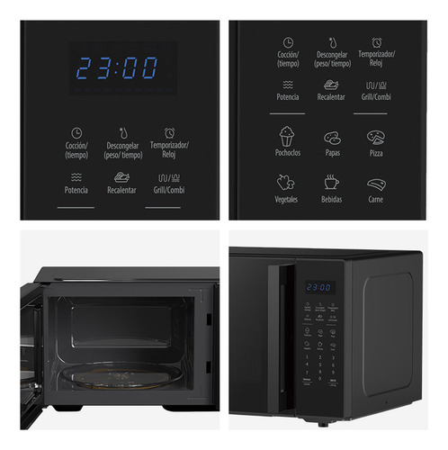 Microondas Digital Hisense H30mobs9hg 27 Litros 900w Grill
