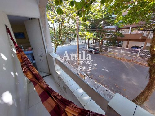 Imagem 2 de 14 de Apto (lado Praia), 3 Dorms., 1 Vaga, Churrasqueira, Enseada - V2849