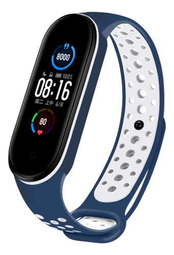 Pulseira De Silicone Respirável, Mi Band 7, 2 Cores. Kit 2