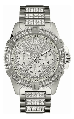 Guess Men's Frontier U0799g1 Silver Stainless-steel Quartz