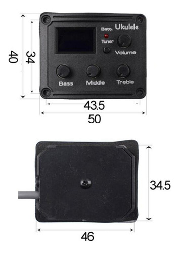 Sintonizador Cromático Eq Para Instrumento Musical De 3
