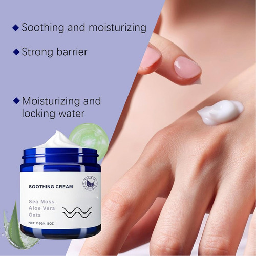 Crema De Musgo Marino, Crema Calmante Natural Con Musgo X1