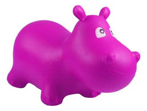 Caballo Saltarín Inflable - Hipopotamo Fucsia