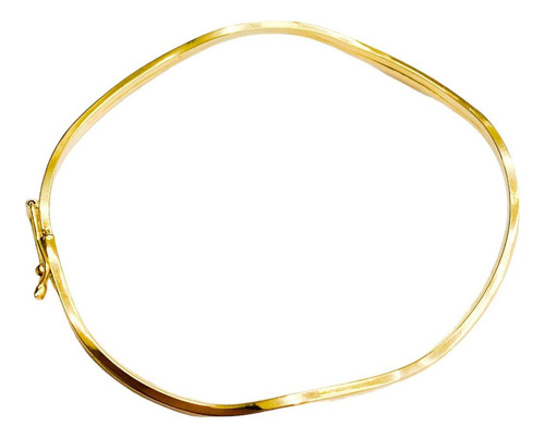 Pulseira Bracelete Ondulado Ouro 18k Jóia Lindíssima