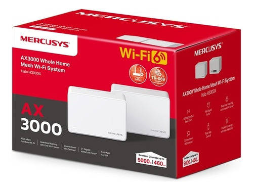 Mercusys Halo H80x(2-pack) Doble Banda Wifi6 Mesh Ax3000