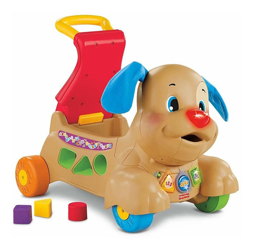 Fisher Price Andador Correpasillos Perrito Camina Conmigo Color Rojo