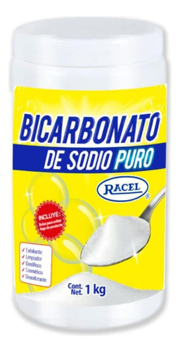 2 Botes De Bicarbonato De Sodio Racel 2 Kg