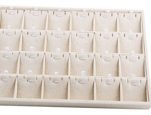 Imagen 7 de 7 de Caja Para Porta Anillos Bandeja De 24 Rejillas Para Collares