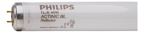 Lampada Uv 40w Philips Tlk Seca Cola Uv Loxeal Outras Colas Luzes Violeta 110v Ou 220v