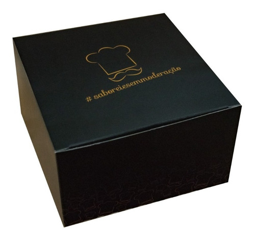 Caixa Hambúrguer Caixinha Box Embalagem Estampa Gourmet 200u