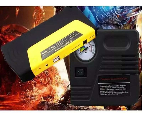 Arrancador De Auto + Compresor 12v - Powerbank