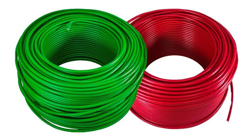 Cable Electrico Cca Konect Calibre 8 Verde Y Rojo 50m 2 Pzs