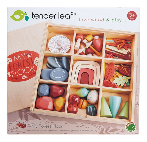 Juguete De Madera Tender Leaf Toys Mi Suelo De Bosque Febo