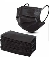 Comprar Mascarillas Tapabocas Quirúrgicos Desechables Negro 50 Unds