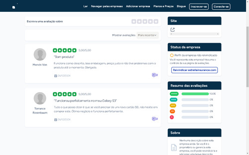 Sistema De Avaliações Tipo Trustpilot Php