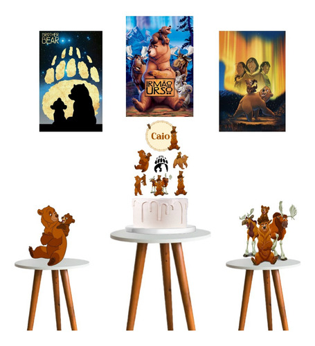 Kit Só Um Bolinho Festa Pocket - Irmão Urso