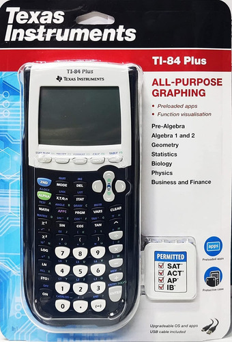 Calculadora gráfica Texas Instruments Ti-84 Plus, color negro