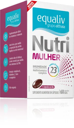 comprar Suplemento Alimentar Equaliv Nutri Mulher 60 Cápsulas Gel