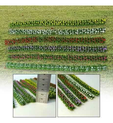 2 X 6x Tiras De Flor Artificial Em Miniatura Flor 1cm De