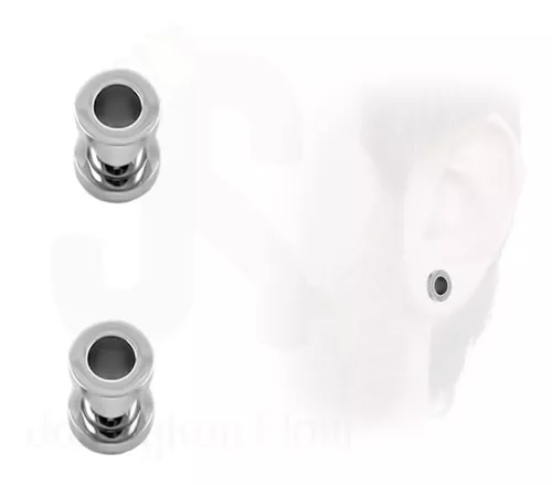 etiqueta arpón residuo Expansor 2 Túnel Oreja Acero Quirúrgico 8mm Silver | MercadoLibre