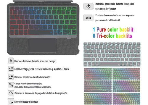 Imagen 5 de 8 de Teclado Combo Touch Magic Folio Para iPad Pro 11 Air 10.9
