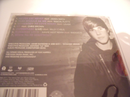 Cd Justin Bieber, Never Say Never Remixes (Usado)