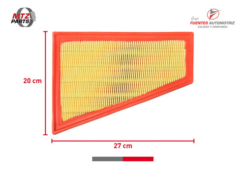 Filtro Aire Motor Para Renault Scenic Ii 2.0 De 2005 A 2008