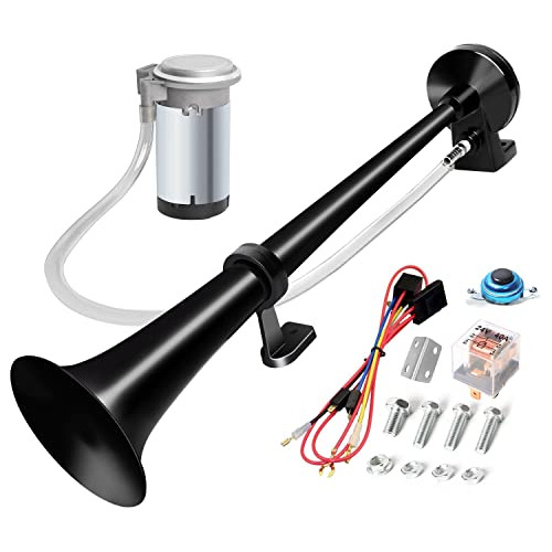 Air Horn For Truck Boats Car,24v 150db Loud Single Trum...