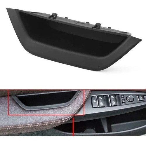 Puxador Bege Interno Porta Bmw X3 X4 F25 F26 Lado Esquerdo Cor Preto