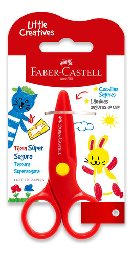 Tijera Súper Segura Faber-castell Little Creatives