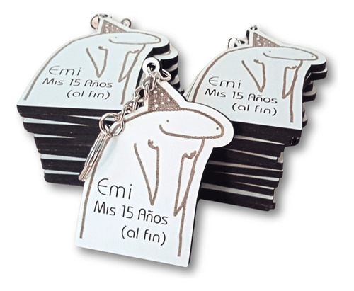 Souvenirs Llaveros Personalizados Flork Cumpleaños 20 Unid