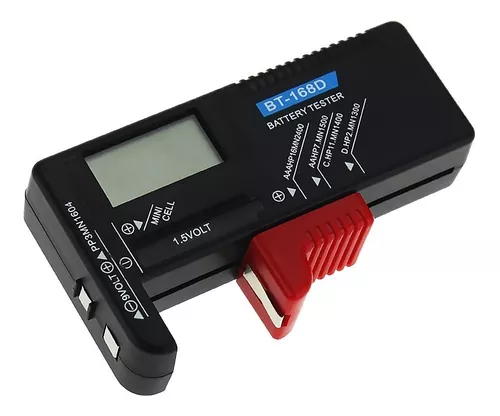 Probador De Batería Digital Wireless168, Comprobador De Voltios Para Botón  AA AAA De 9V, Probador De Batería De Varios Tamaños, Medidor De Voltaje,  Herramientas Wireless168D Wireless-168D - Temu Spain