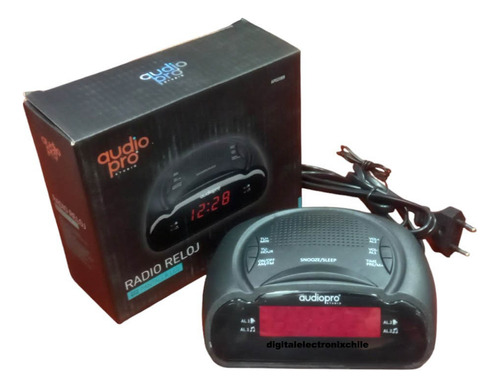 Radio Reloj Despertador Led Doble Alarma Radio O Timbre 220v