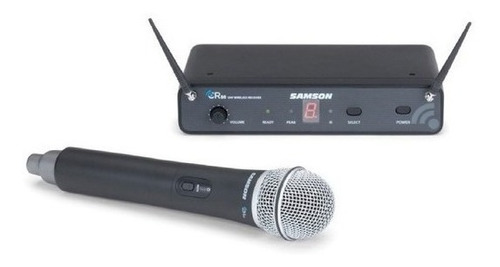 Microfono Inalambrico Samson Sistema Diversity Uhf Mano Q6 Color Negro