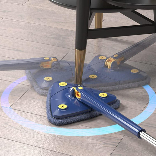 Limpador De Parede De Microfibra Com Esfregão Azul